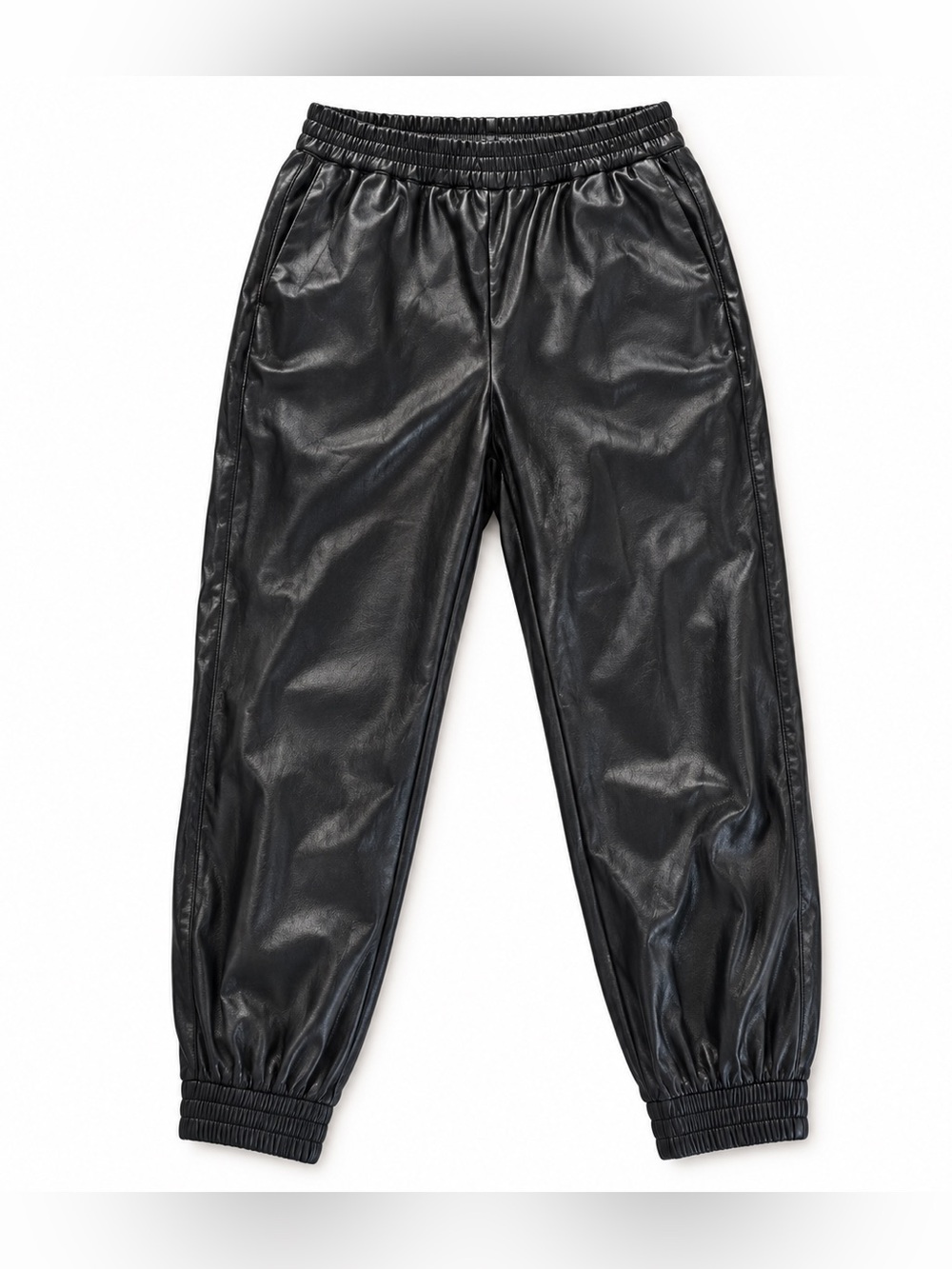 🖤 Aritzia Babaton Black Vegan Leather Jogger Pants – Size M